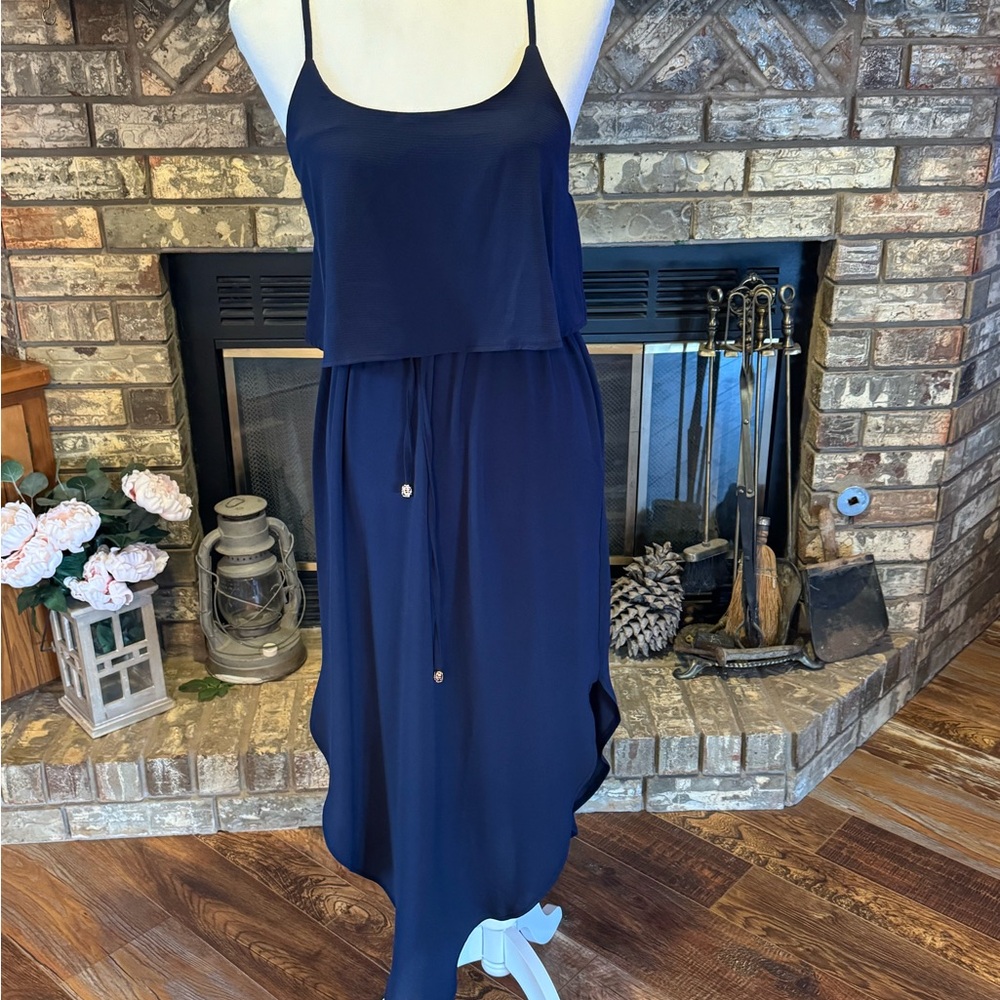Elegant Navy Blue Women's Dress